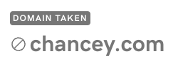 Domain search results for Chancey