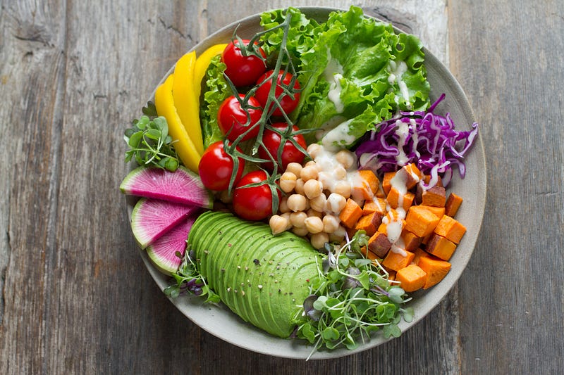 A colorful assortment of fruits and vegetables