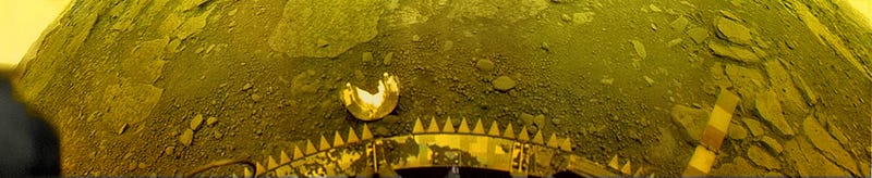 Venera 13's panoramic view of Venus