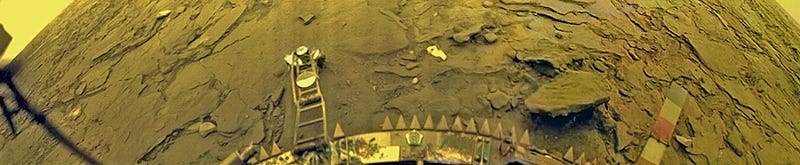 Venera 14's panoramic view of Venus