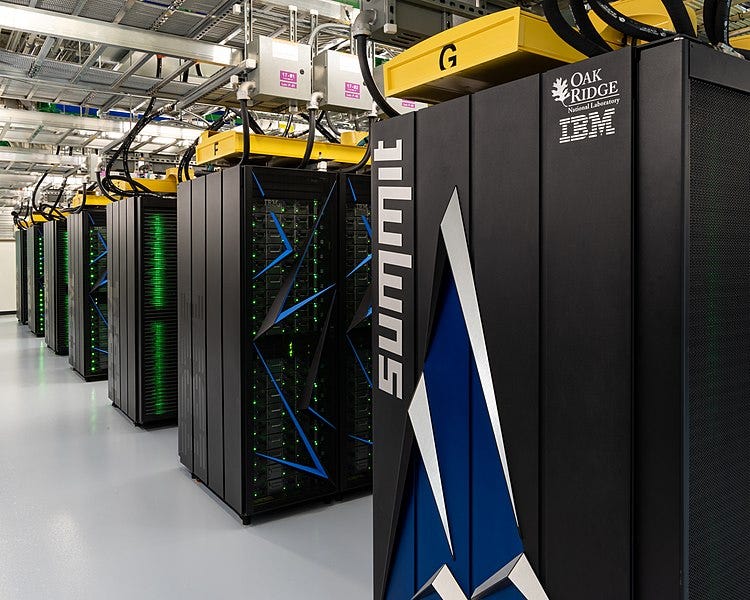 A supercomputer in action