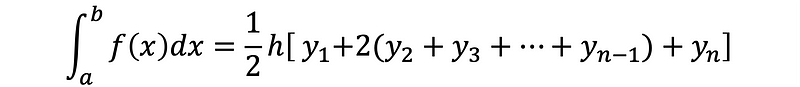 Trapezoidal Rule Equation