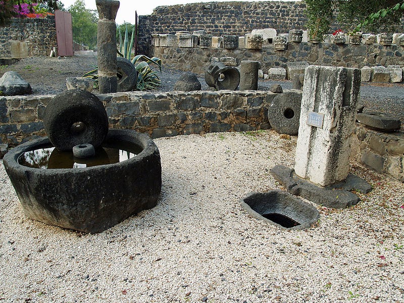 Roman olive press from Capernaum