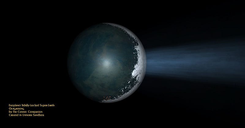 Super-Earth illustration in the Goldilocks Zone