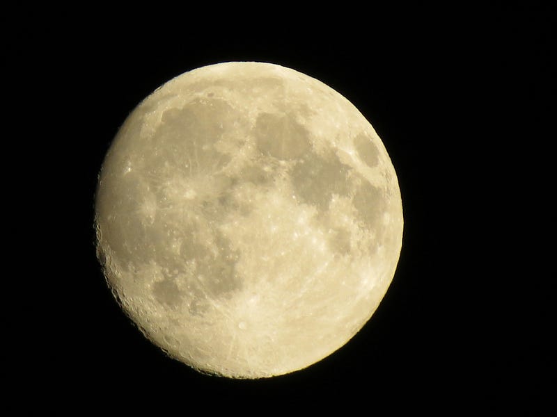 A lunar landscape illustrating the moon's influence