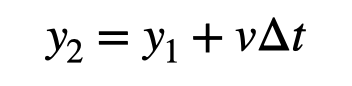 Position calculation over time