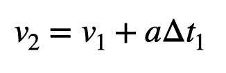 Vertical velocity calculation over time