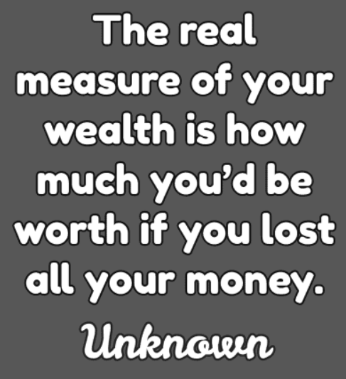 Reflections on the relationship between wealth and desire