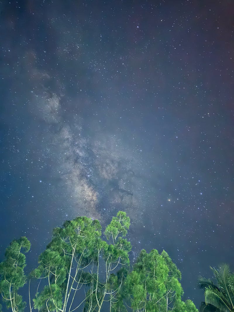 A stunning view of the Milky Way