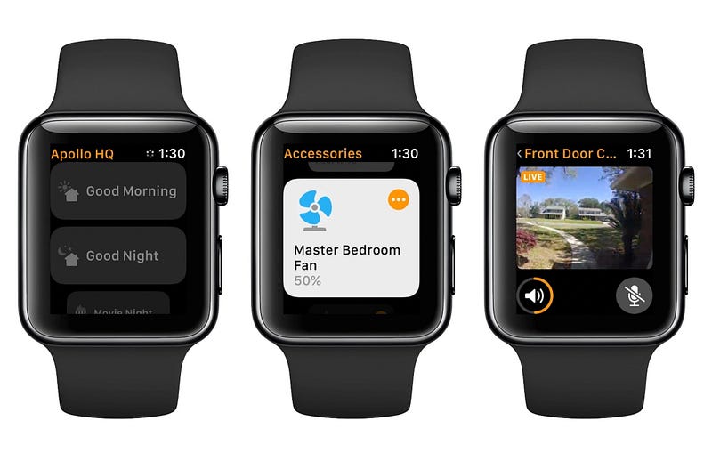 Controlling smart home devices with Apple Watch