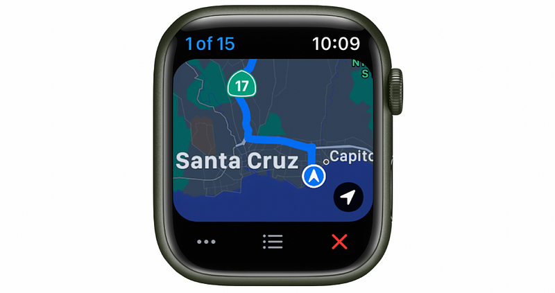 Apple Watch navigation features