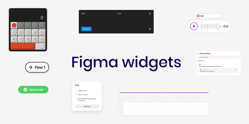 Figma Interface with Widgets