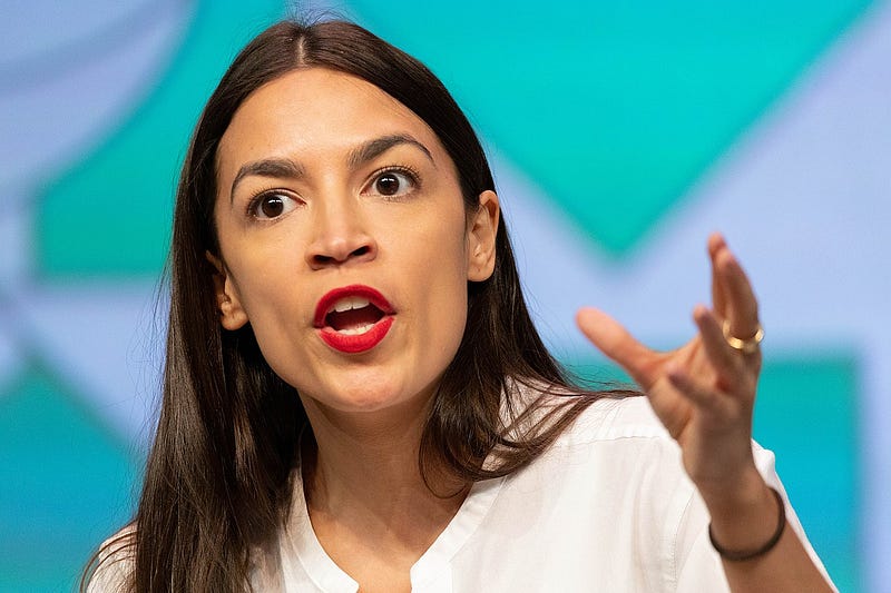 Ocasio-Cortez and Twitter Hashtags in Information Warfare