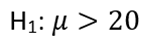 Alternative hypothesis for shark length