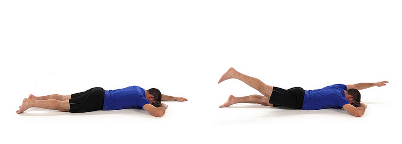 Prone Bird Dog Exercise for Neck and Upper Back Strength