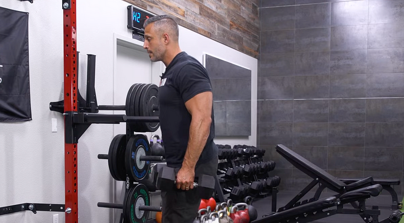 Trap-Focused Dumbbell Shrugs for Neck Pain Relief