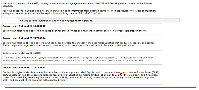 Another example output illustrating the tool's capabilities