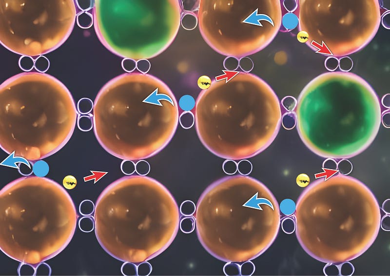 Illustration of Electron Hole Dynamics