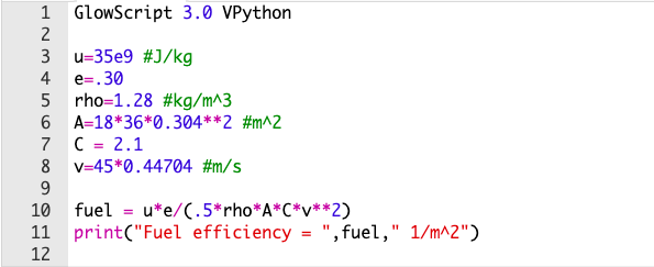 Python output with corrected units