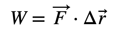 Work calculation formula