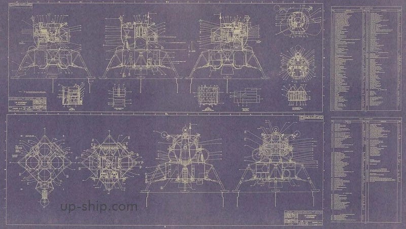 Lunar Module Blueprint Fragment