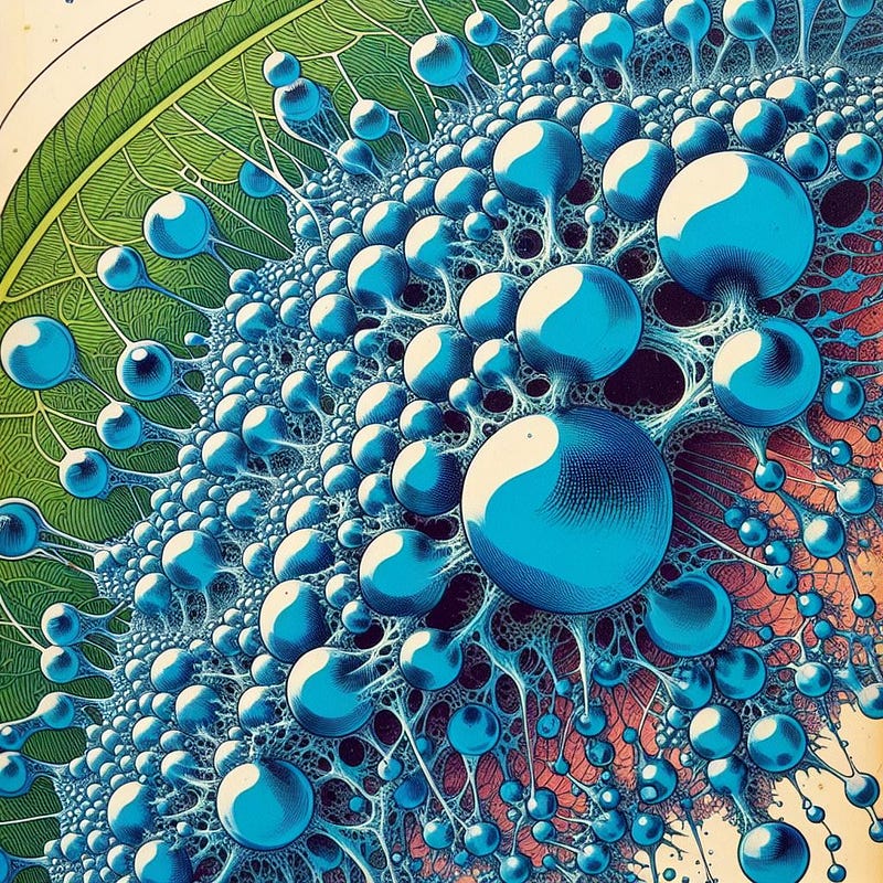 Water droplets symbolizing connections