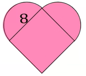 Diagram of a heart shape for the math problem