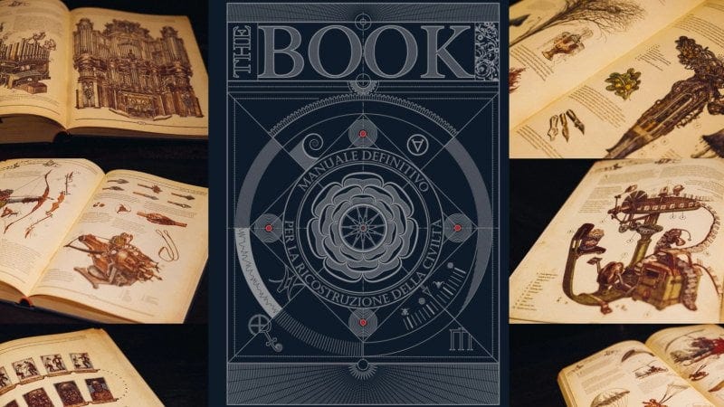 Cover of "The Book" showcasing its unique design