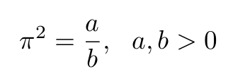 The Assumption of Pi Squared Being Rational