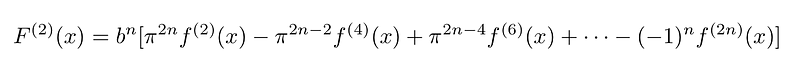 The Second Derivative of the Function