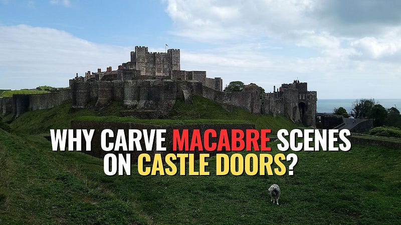 Historic wooden doors at Dover Castle