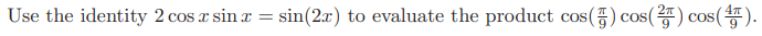 Part (i) of the STEP mathematics problem