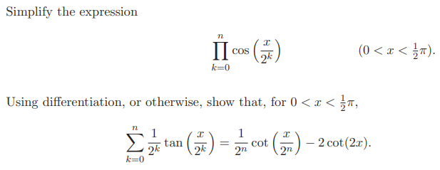 Part (ii) of the STEP mathematics problem