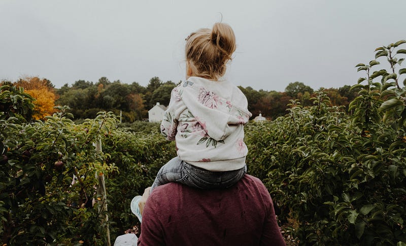 A parent guiding their child in decision-making