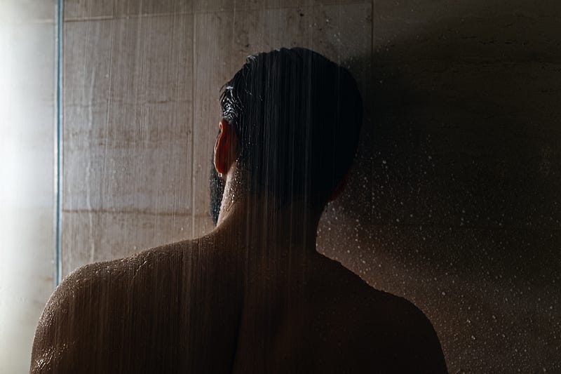 Cleansing away emotional residues in the shower