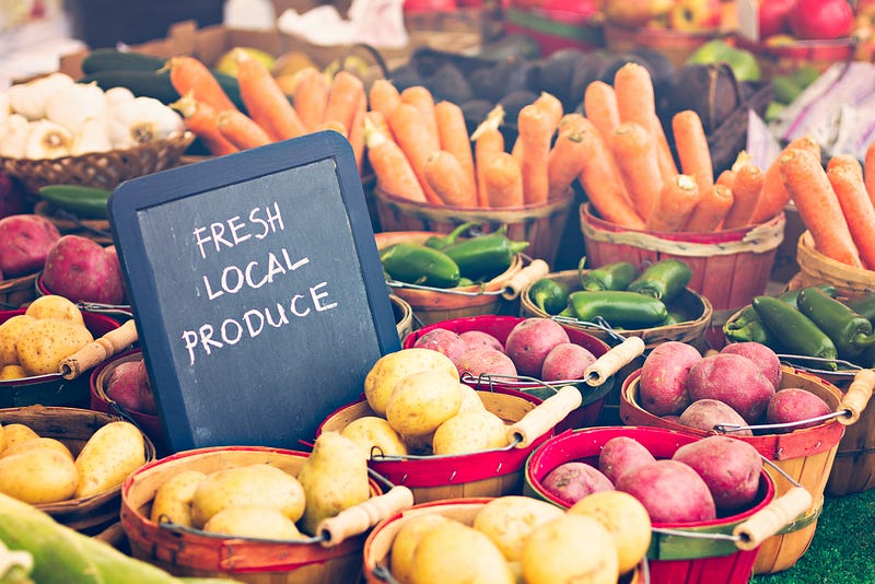 Local markets promoting sustainable practices