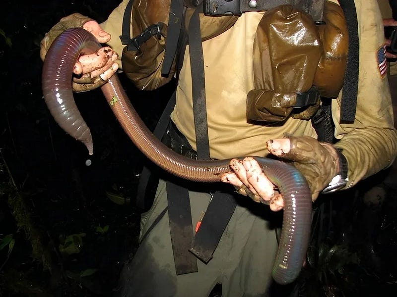 Gippsland giant earthworm