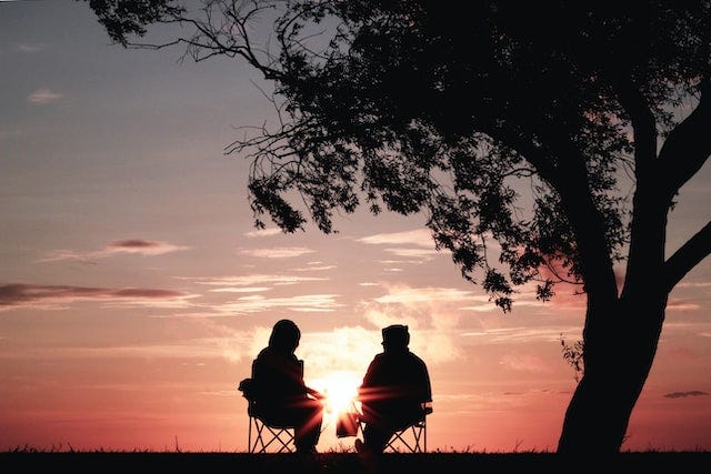 Telling Stories at Sunset