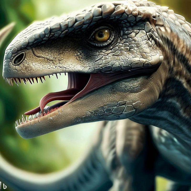 Raptor from Jurassic — Created by the Author with AI — Microsoft Bing Image Creator