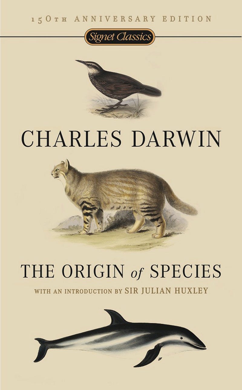 Book cover of "The Origin of Species"