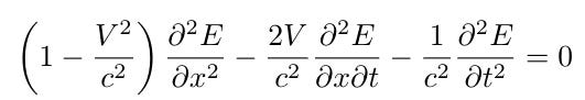 Transformed wave equation in S