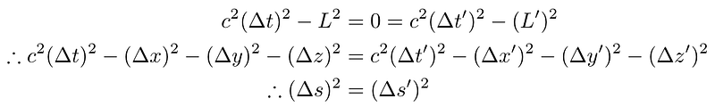 Invariance of speed of light