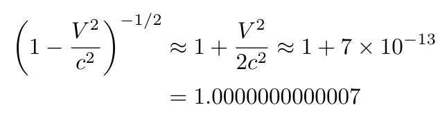 Approximation for Lorentz factor