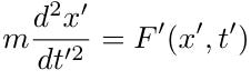 Newton's laws in reference frame