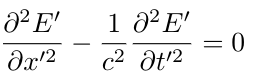 Wave equation in S'