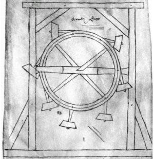 Perpetuum Mobile — Design by Villard de Honnecourt — Image from WikiCC